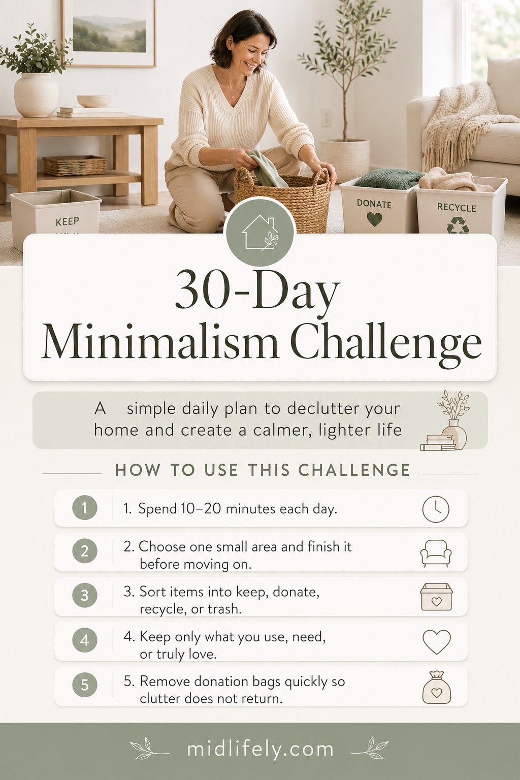 8 Steps Of The 30 - Day Minimalism Challenge That Actually