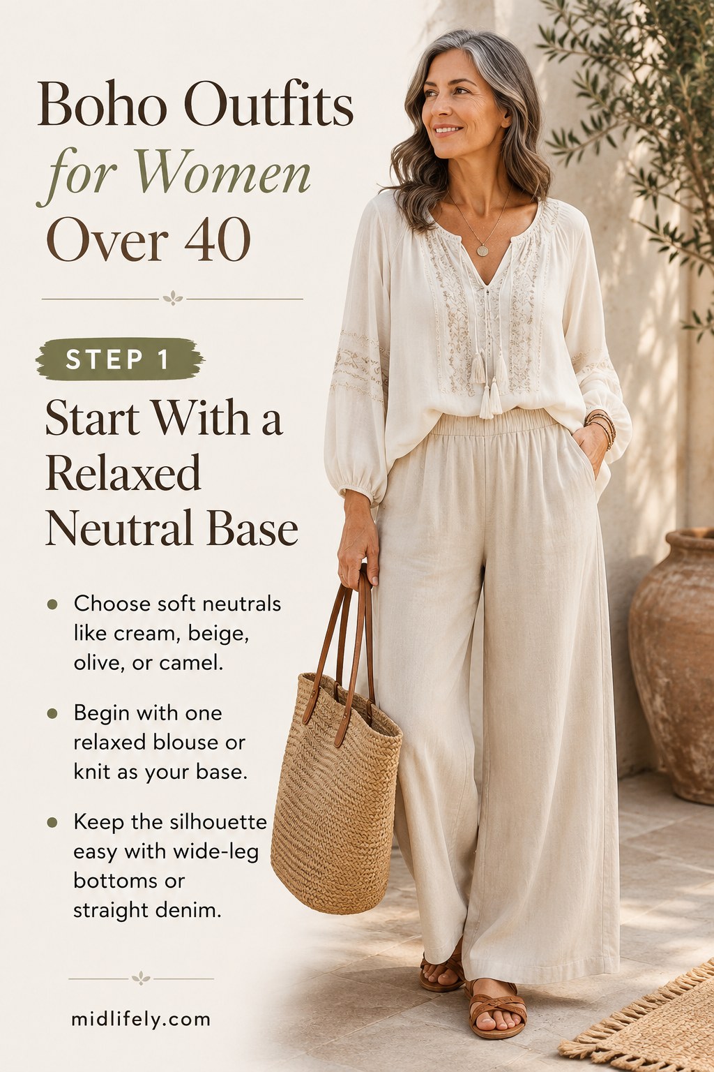 8 Boho Outfits For Women Over 40 That Feel Easy, Not
