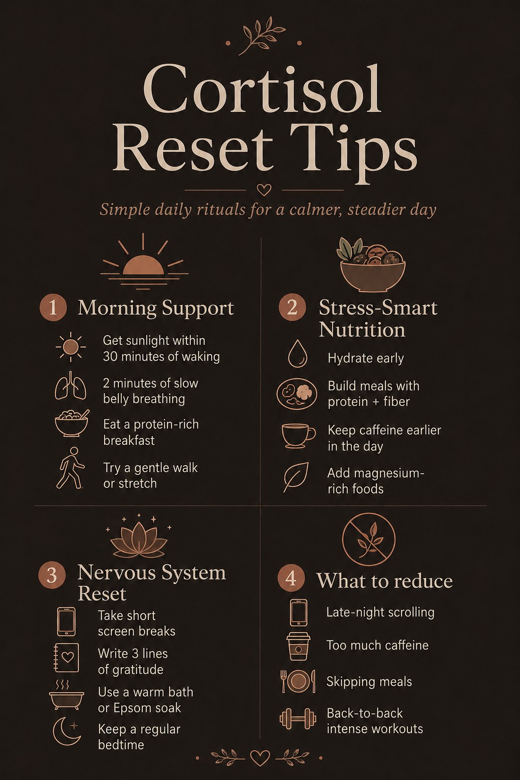 8 Cortisol Reset Tips - Which Version Fits Your Actual Day