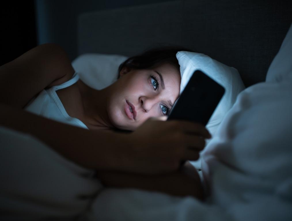 Phone use in bed at night