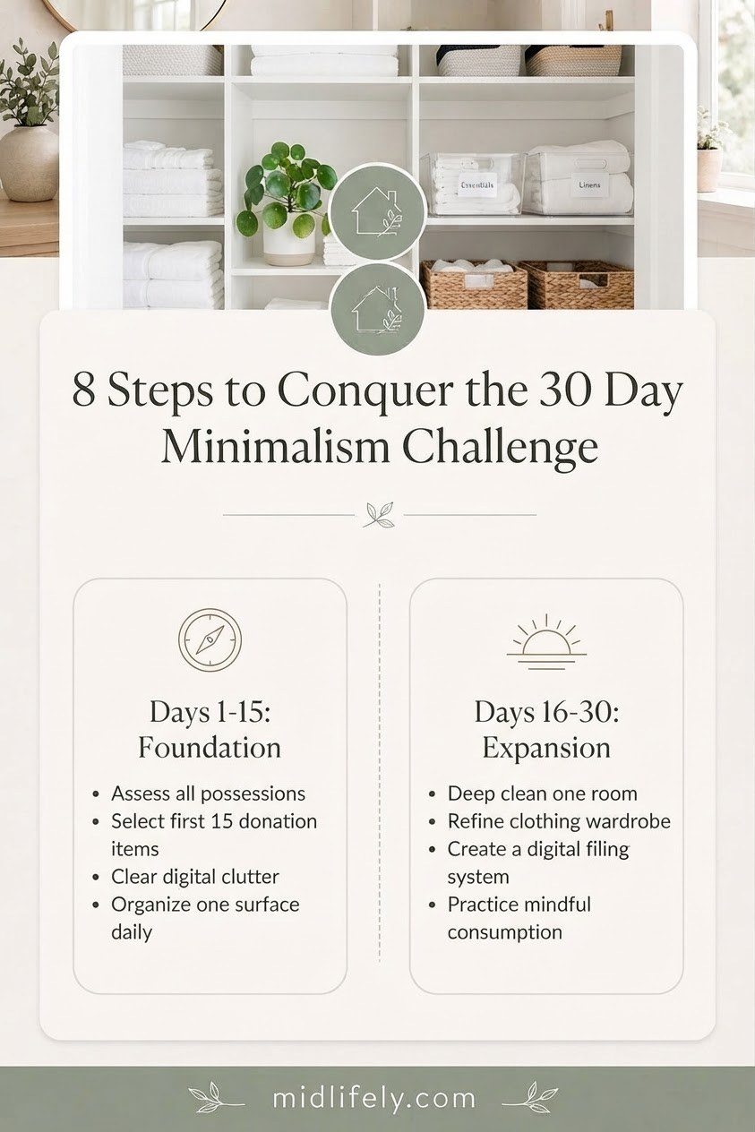 8 Steps to Conquer the 30 Day Minimalism Challenge