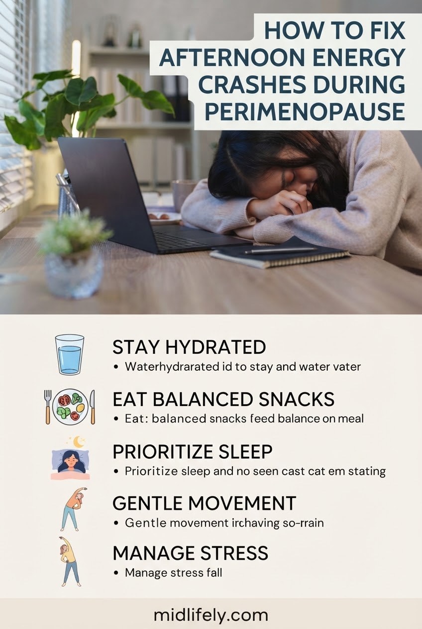 How to Fix Afternoon Energy Crashes During Perimenopause