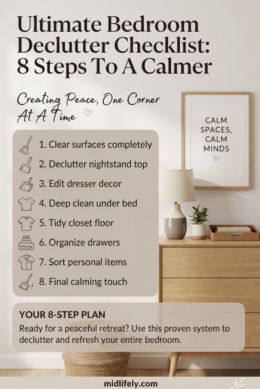 Ultimate Bedroom Declutter Checklist: 8 Steps To A Calmer Space