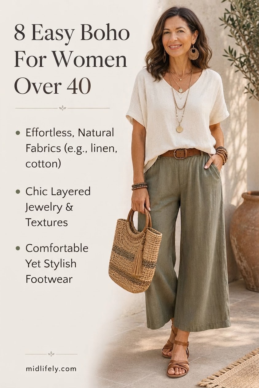 8 Easy Boho Outfits For Women Over 40