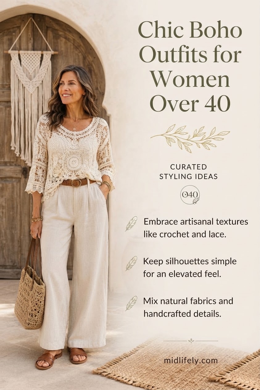 Chic Boho Outfits For Women Over 40