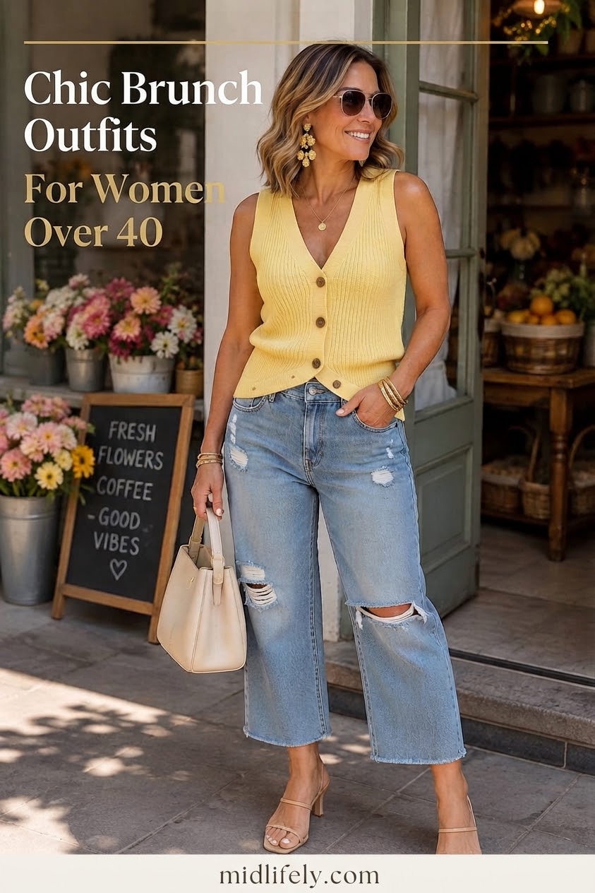 Chic Brunch Outfits For Women Over 40