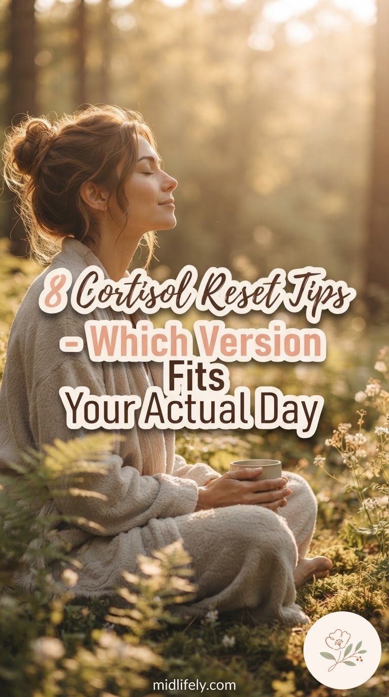 8 Cortisol Reset Tips - Which Version Fits Your Actual Day