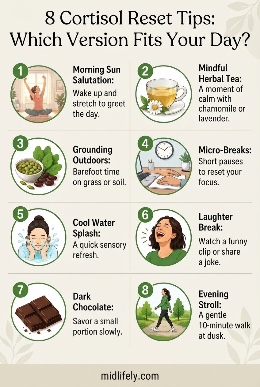8 Cortisol Reset Tips: Which Version Fits Your Day?