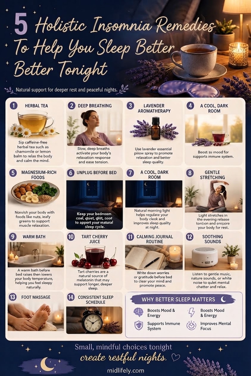 5 Holistic Insomnia Remedies To Help You Sleep Better Tonight