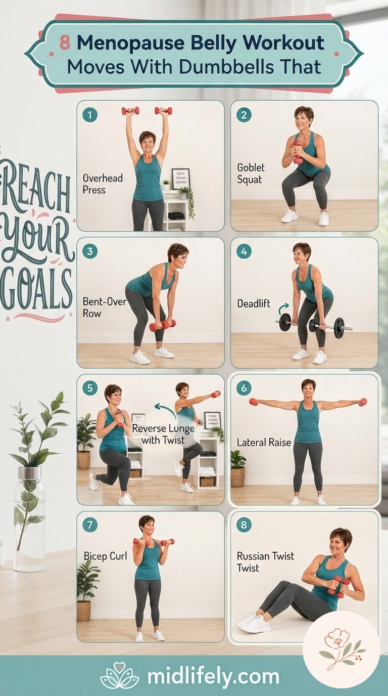 8 Menopause Belly Workout Moves With Dumbbells That