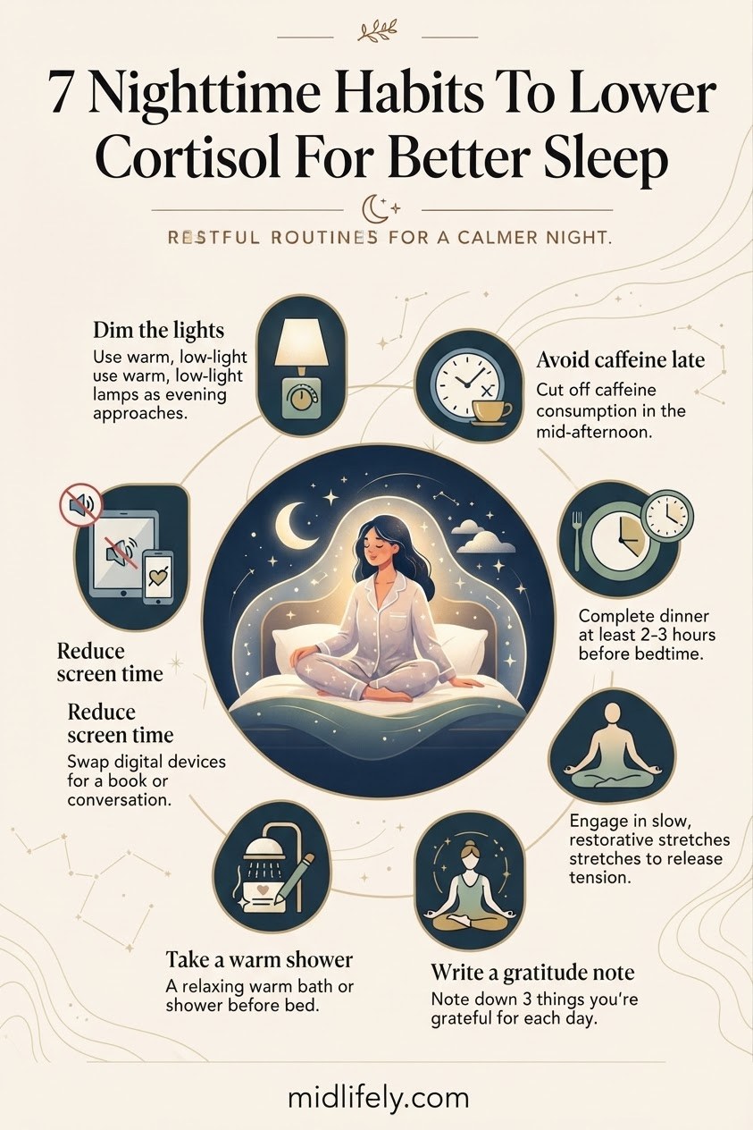 7 Nighttime Habits To Lower Cortisol For Better Sleep