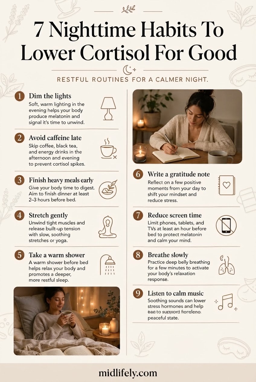 7 Nighttime Habits To Lower Cortisol For Good