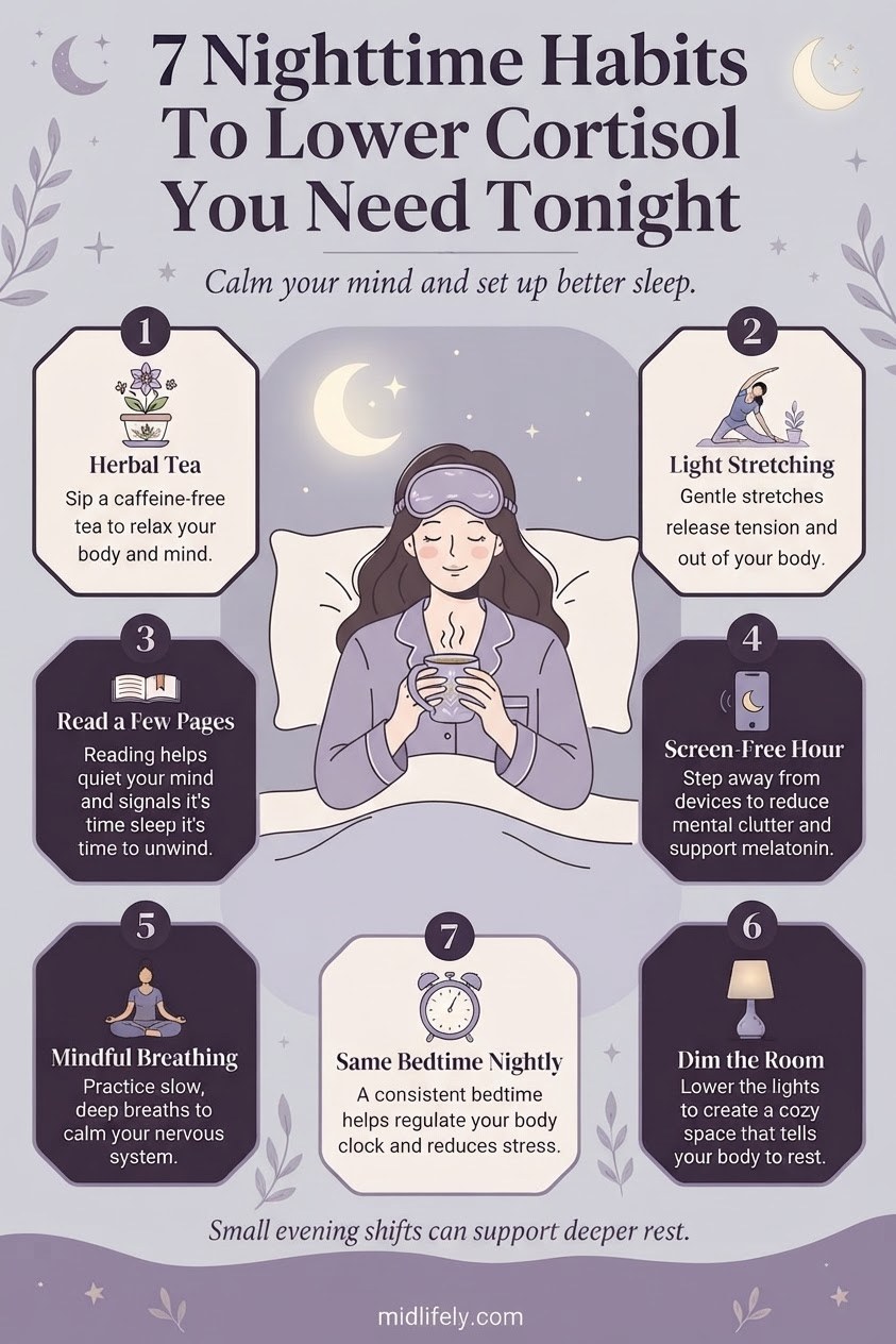 7 Nighttime Habits To Lower Cortisol You Need Tonight
