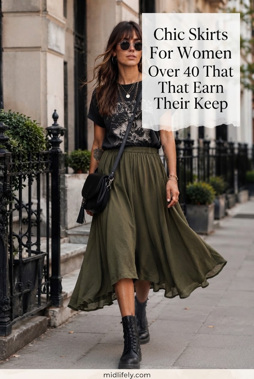 Chic Skirts For Women Over 40 That Earn Their Keep